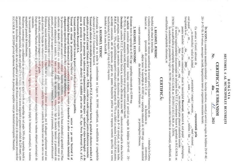 Drumul Taberei | Teren | 43000mp | POT 70% | CUT 3 | P 8 | B622